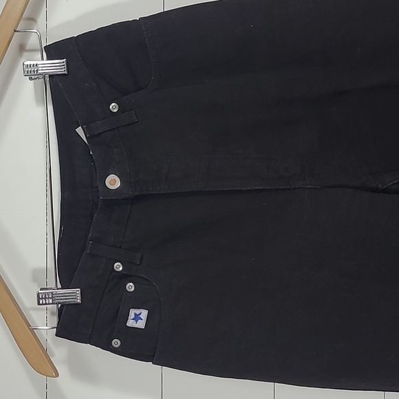 EUC Vintage Rockies Jean Women's sz 30L Slim Black High Rise Boot Cut Denim Jean - Picture 3 of 10